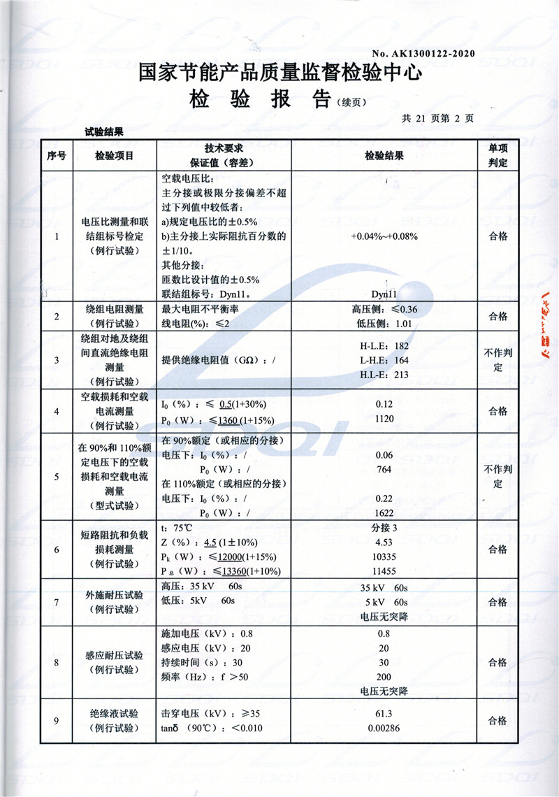 高低压试验报告-S11-1250靖远靖远靖远油浸式变压器-2.jpg